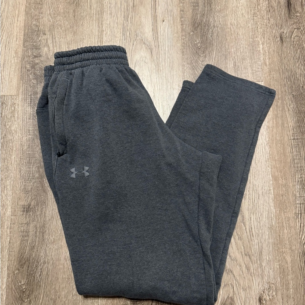 Under Armour Men’s Dark Gray Fleece Joggers Pants Size Medium NEW